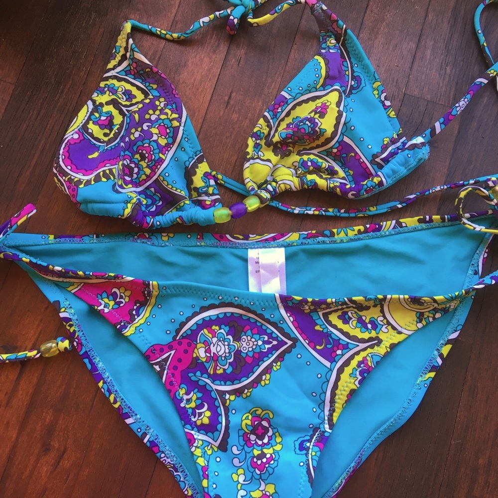 Charlotte Rousse bikini turquoise/paisley